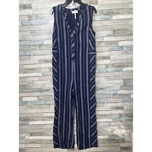 Women’s Laundry By Shelli Segal 1 Piece Romper Stripped Navy White Size 2